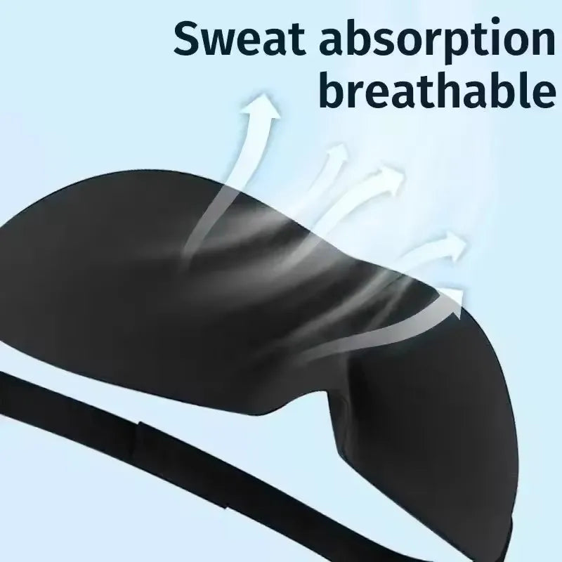 pl 3D Slep Mask Blindfold Sleeping Aid Soft Memory Foam Eye Mask for Sleeping Travel Blockout Light Slaapmasker Eye Cover