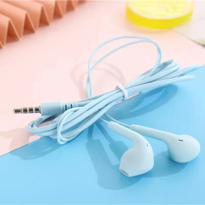 U19 Wired Earbuds 3.5mm Jack Earphones with Mic for iPhone Android Phone Tablet Mini Headphone Sport Headset
