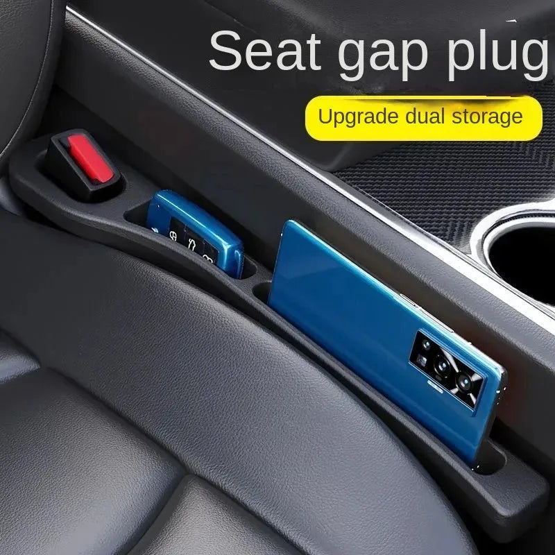 Fit for 2PCS Car Seat Gap Filler Between Seats Console Organizer Seat Crevice Storage Box Bag Decoration Interior Auto
