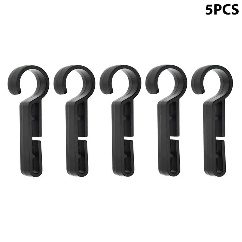 5/10pcs Plastic Helmet Clips Attachment Head Light Clamps Black Set Headlamp Hard Hat Safety Cap Hook Outdoor Tools