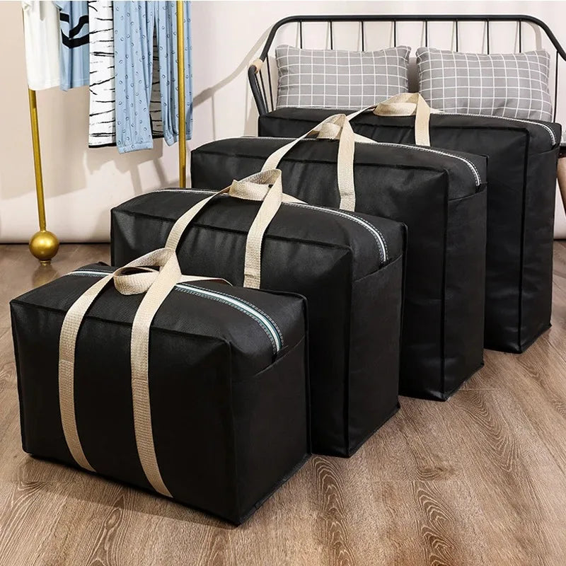 1Pcs Home Foldable Storage Packing Tool Extra Large Waterproof Moving Luggage Bags Laundry Shopping Bag Non-woven Fabric Cubes
