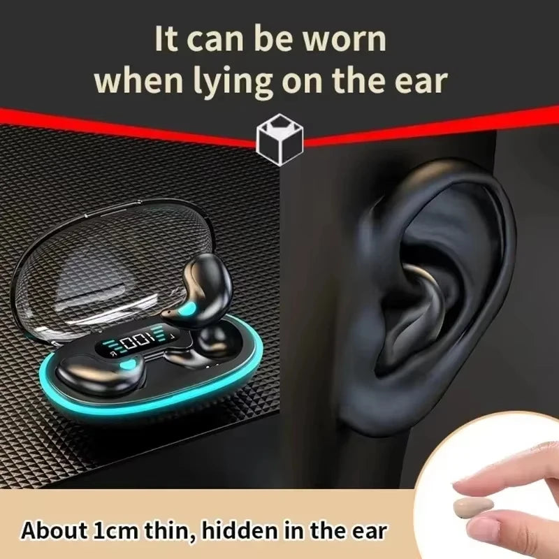 HOT SALE Mini X55 Wireless Sleep Earphones TWS Bluetooth Earphones 3D Waterproof Hidden Pain Free Microphone HD Call