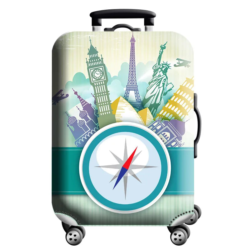 Thick Elastic Luggage Protective Cover Zipper Suit For 18-32 inch Bag Suitcase Covers Trolley Cover Travel Practical Accessories