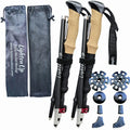 Adjustable Carbon Fibre Outdoor Trekking Poles EVA Cork Quick Adjustable Locks 1pc/2pcs Walking Sticks Ultralight Poles for Men