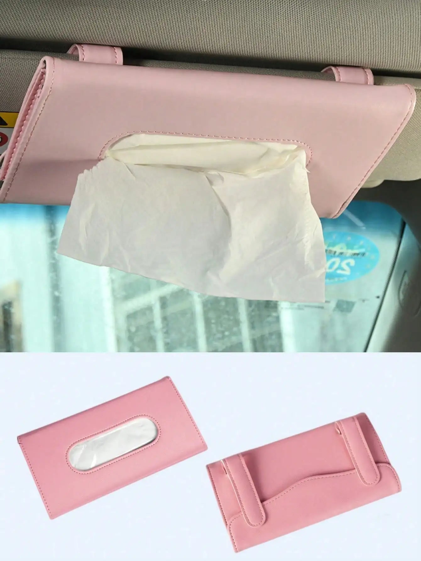 Universal Car Sun Visor Tissue Box — An In-Car Item That Combines Convenient Tissue Extraction and Multi-Functional Storage