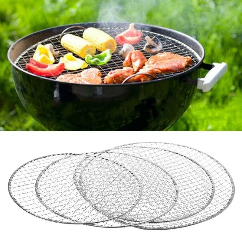1PC Disposable BBQ Barbecue Grill Basket Mesh Wire Net Fish Vegetable Tool Grill Outdoor Bbq Accessories  kitchen accessories