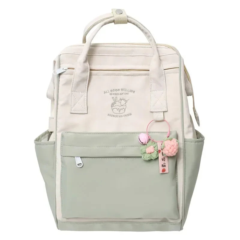 Japan Trend Backpack Kawaii Bag Waterproof Backpack Leisure School Bag for Girls Large Capacity Sports Weekend Travel Backpack