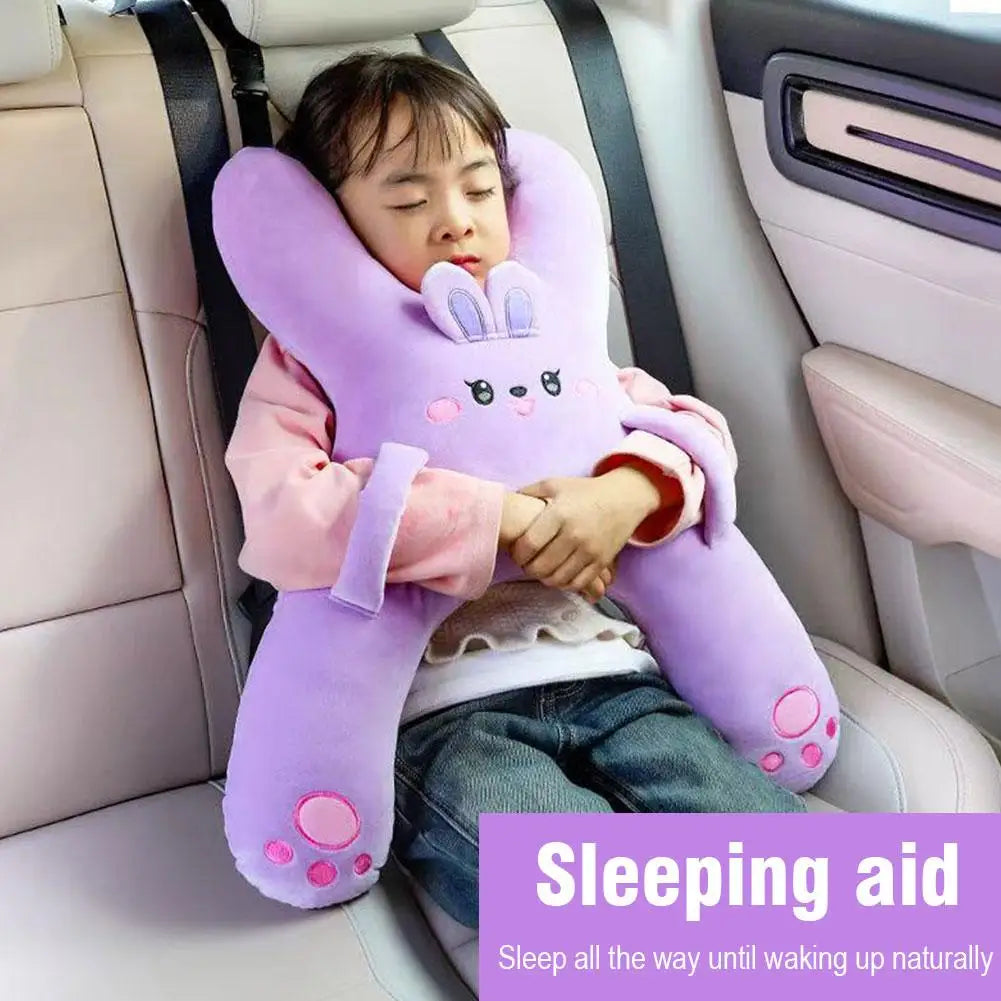 Car Children's Pillow Comfortable And Breathable Car Headrest Waist Support Cute Cartoon Car-Mounted Child Sleeping Pillow