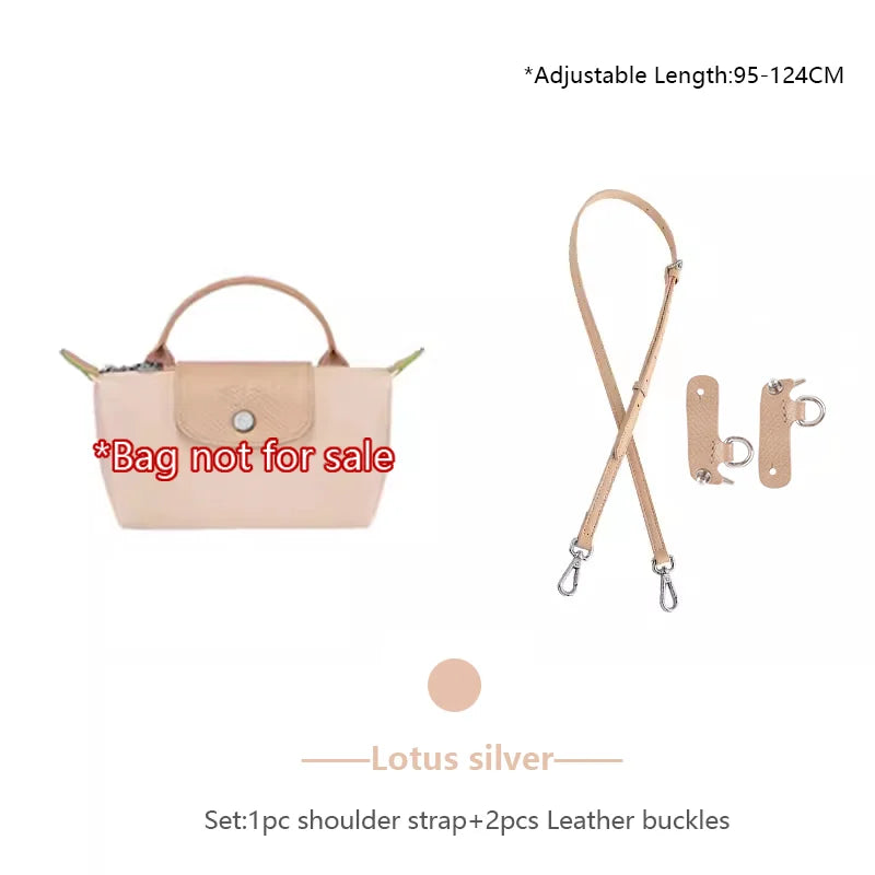 Genuine Leather Bag Shoulder Strap For Longchamp Mini Bag Crossbody Bag Strap Adjustable Bag Belt Bag Replacement Accessories