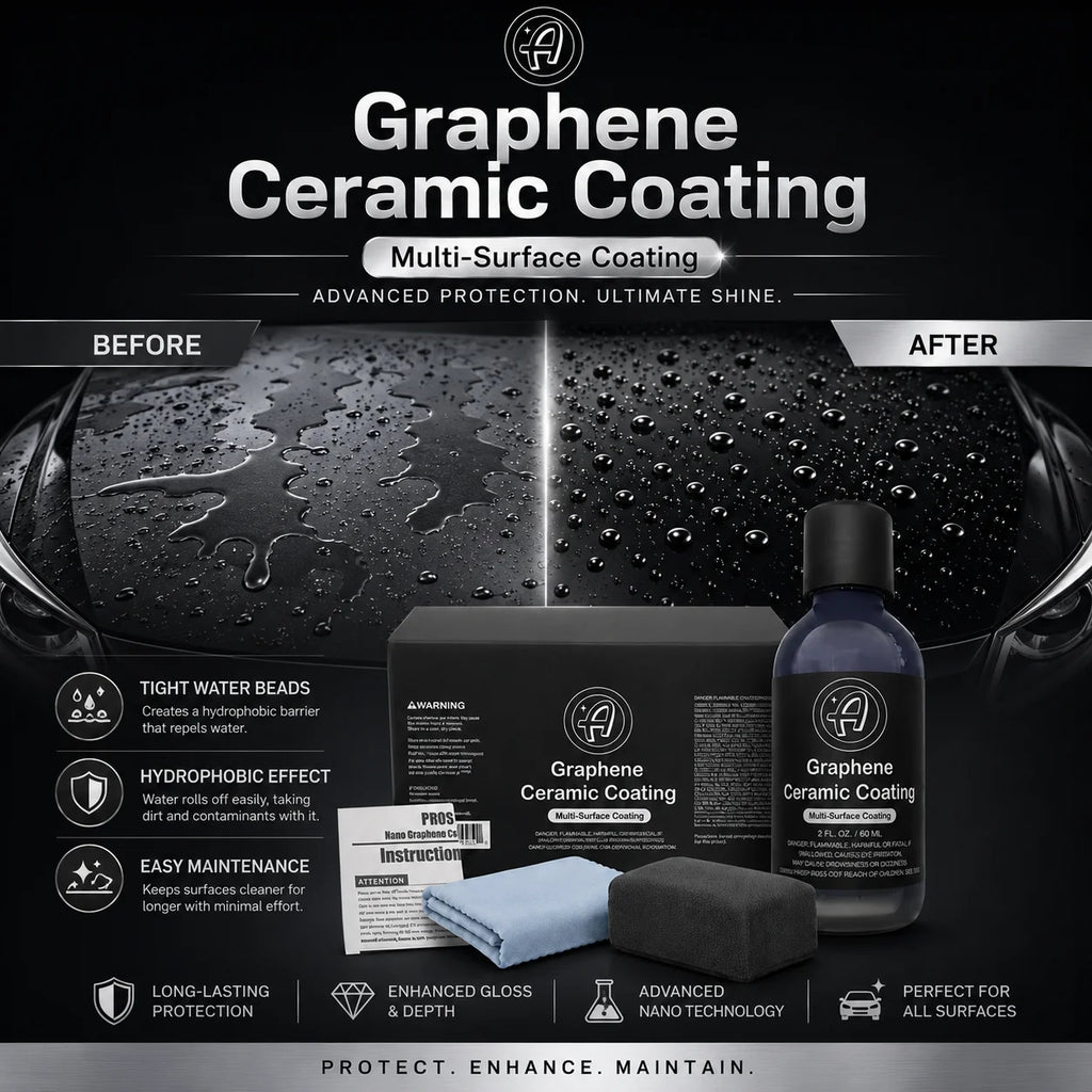 Graphene Ceramic Car Coating 10H for Cars 7+ Years of Protection Apply After Car Wash Clay Bar Car Buffer Polisher Motorcycle