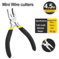 Precision Mini Pliers Set High Carbon Steel 7-Piece Wire Cutter Needle Nose Jewelry Model Assembly Electronics Repair Tool