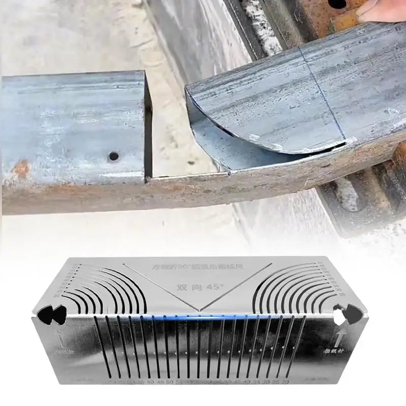 Precision Flex Angle And Arc Marking Tool Angle Steel Pipes Bending Marking Tool Welding Square Pipe Marking Pipe Cutting Guide