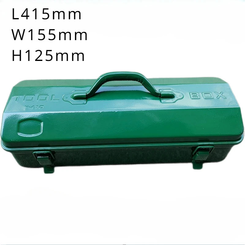 Hardware Thickened Iron Toolbox Portable Large Metal Toolbox Car Storage Household Sturdy and Durable Multiple Specifications