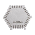 Paint Coating Hexagon Wet Film Comb High Precision Hexagonal Wet Diaphragm Thickness Gauge 25-3000um Stainless Steel