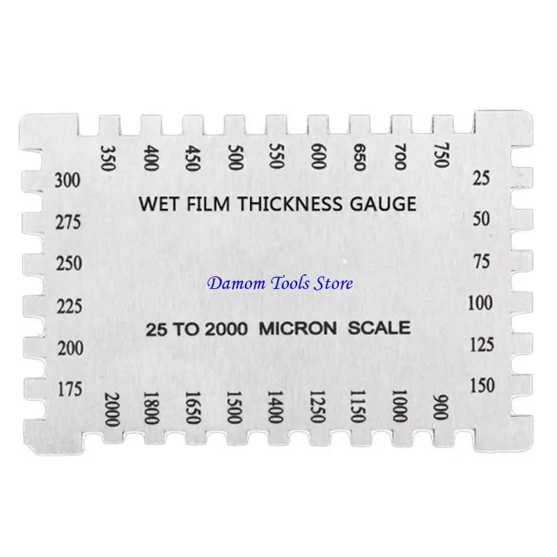 57BE Accuracy 0.05mm Thickness Gauge Wet Film Comb Mil Scale for Paint Vanish Thick