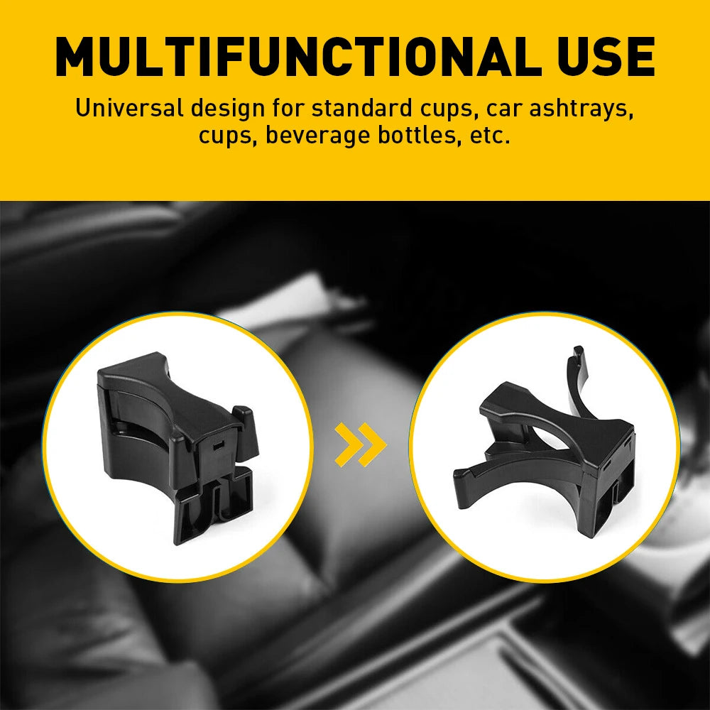 Center Console Cup Holder Insert Divider Black For Toyota Tacoma 2005 2006 2007 2008 2009 Sequoia 2008-2016 Car Accessories