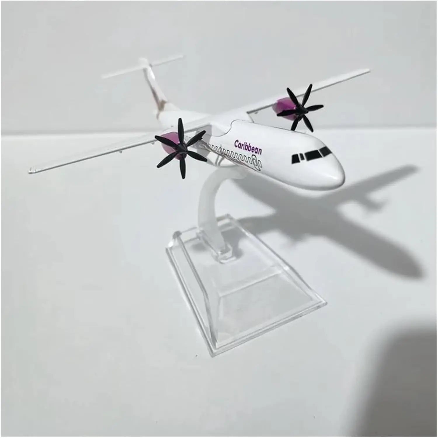 16cm 1/400 for Caribbean ATR Airplane Model Diecast Metal Aircraft Reception Area Ornament Suitable for Gift Giving