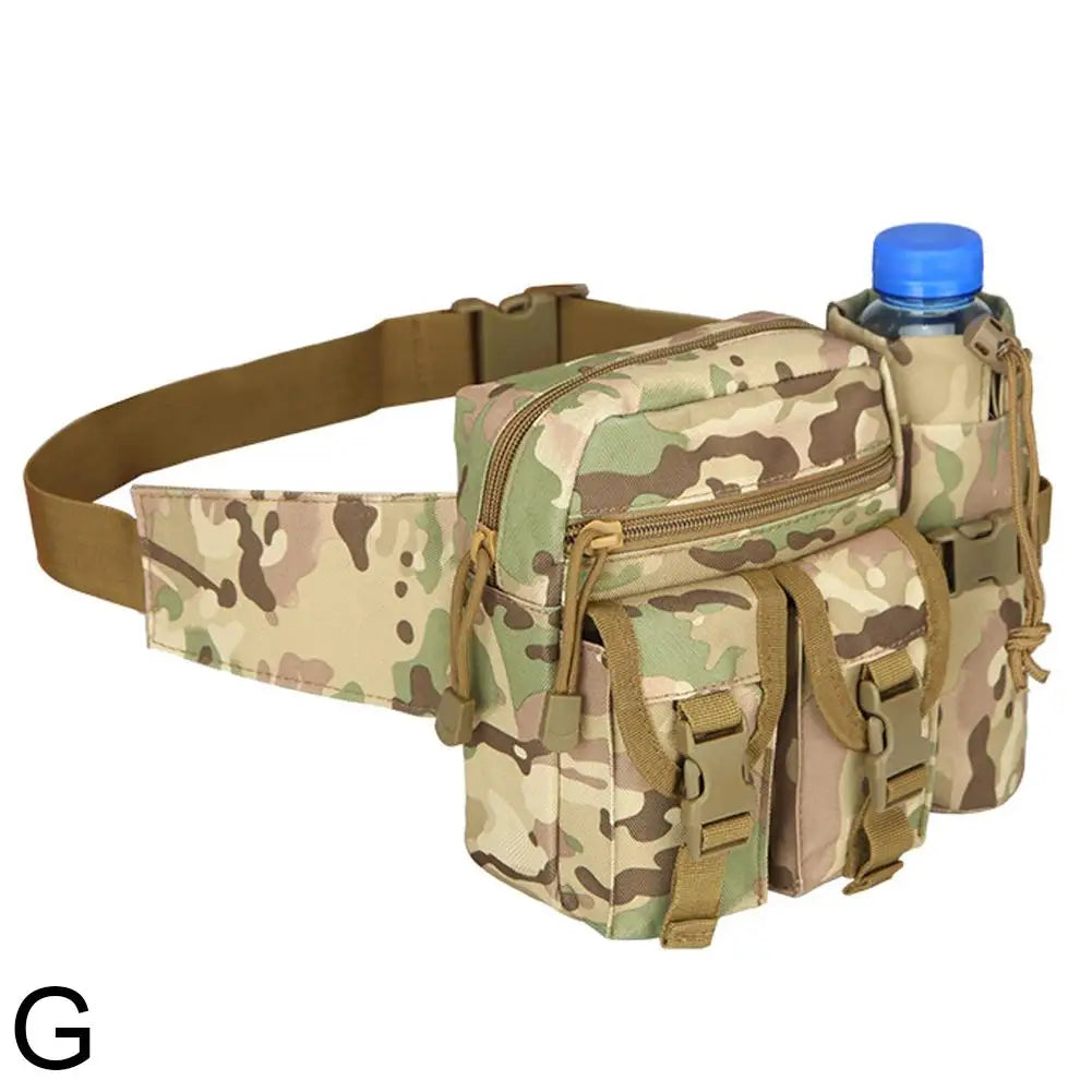 New Tactical Waist Bag Waterproof Nylon Men Fanny Pack Hiking Outdoor Camping Shoulder Bum Belt Sport Chest Bags 2025