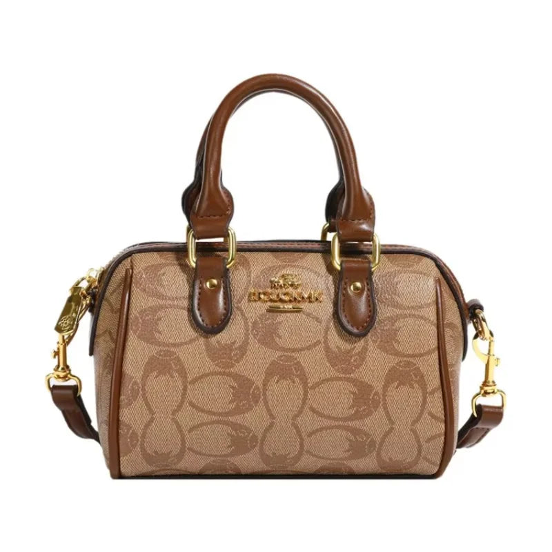 2026 New Vintage Luxury Women Diaper Bag Elegant Letter Print Shoulder Bag Crossbody Messenger Tote Large Capacity Portable Momm