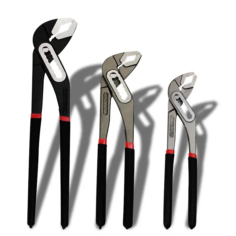 Heavy Duty Quick Pipe Wrench 8"/10"/12" Chrome Vanadium Adjustable Jaw Water Pipe Clamp Pliers Plumbing Repair Opening Kit