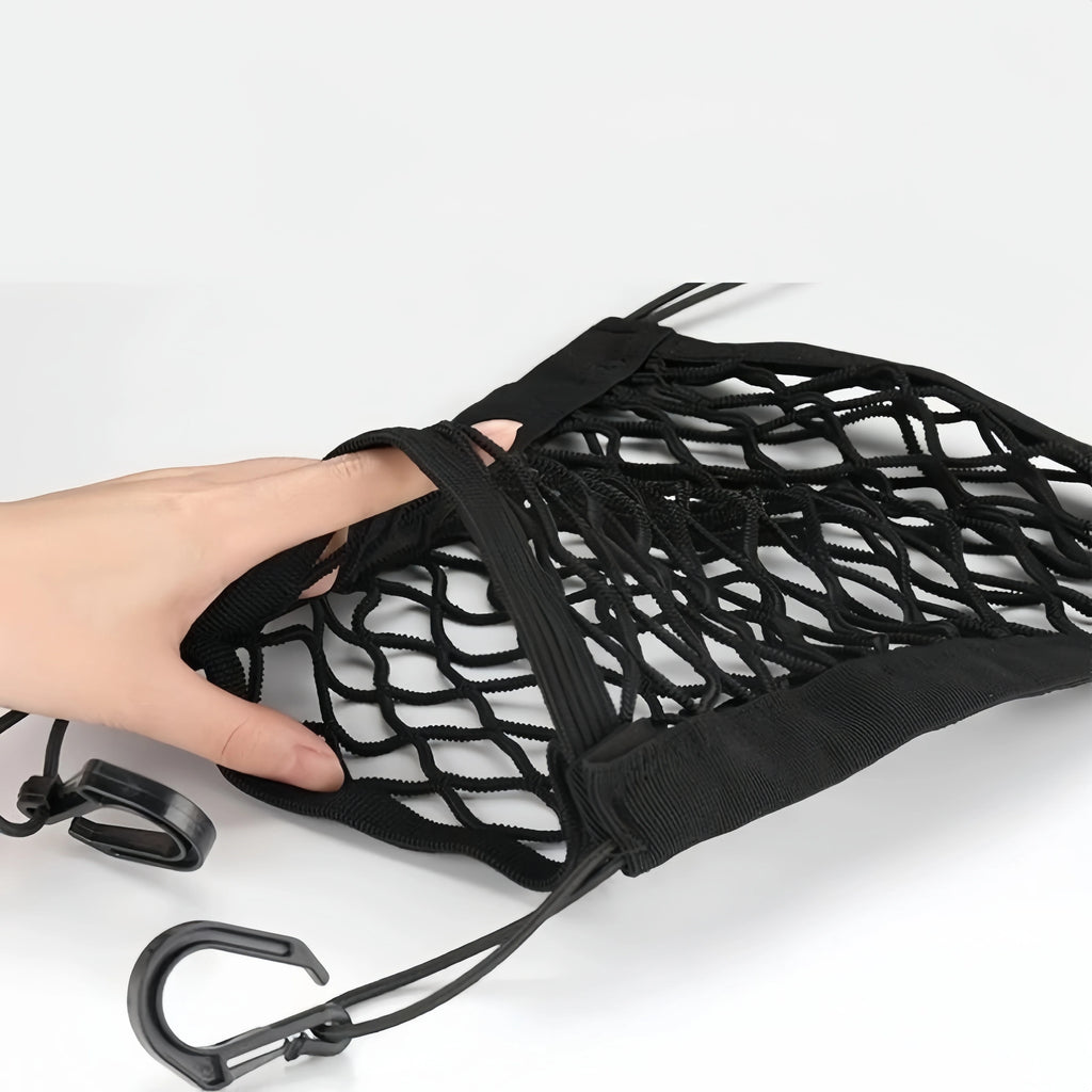 Car Storage Net Bag Between Seats Car Divider Child Safety Net Pet Barrier Elastic Expandable Mesh Bag Car Accessorie Interior