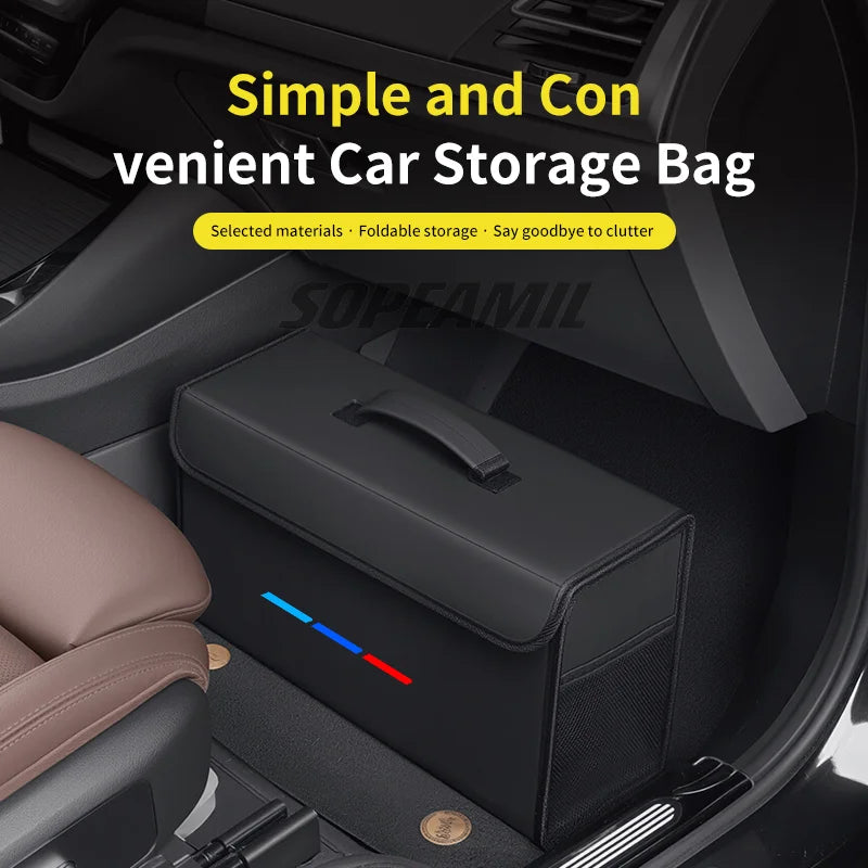 Car Trunk Organizing And Storage Box For BMW X1 X2 X3 X4 X5 X7 E46 E60 E70 E72 E82 E90 E92 G05 G10 G20 G30 F05 F10 F20 F25 F30