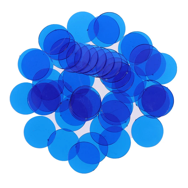 50PCS/Set Creative Gift Accessories Plastic Chips Bingo Markers Token Fun Family Club Game Toy