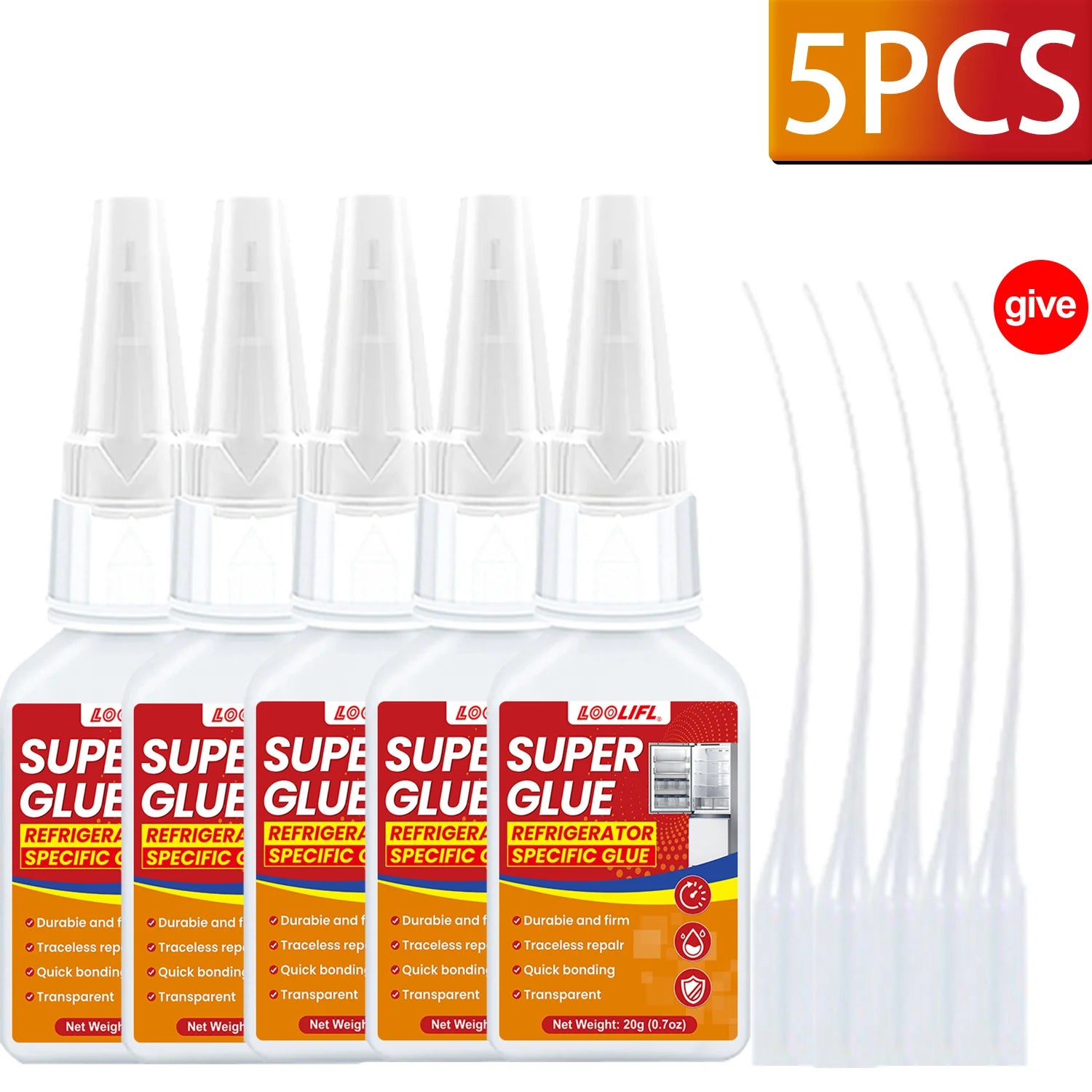 1-10PCS Super Glue Super Strong Adhesive, Suitable for Instant Transparent Adhesive of Plastics, Metals, Wood, Crafts, Glass, Ce