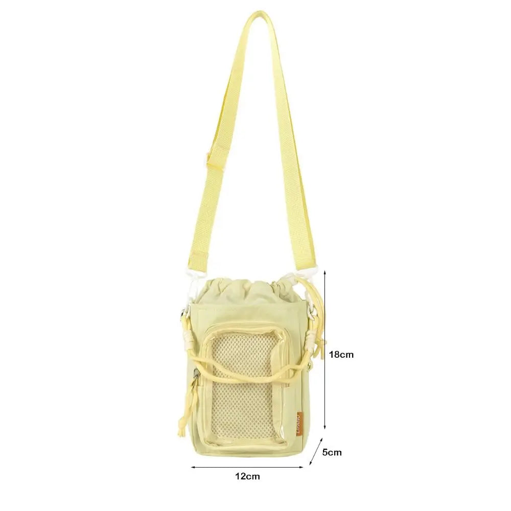 Portable Kettle Bag Storage Compartment with Doll Breathable Phone Pouch Large Capacity with Shoulder Straps Shoulder Bag Unisex