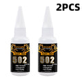 Super Strong Glue 502 High-Strength Fast-Drying Cyanoacrylate Adhesive, Suitable for Leather, Rubber, Wood, Metal, High-Strength Liquid Glue Tool, with Precision Dispenser