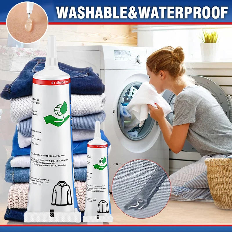 15/60ml Super Strong Fabric Sewing Glue Waterproof Quick Dry Fabric Adhesive Universal Transparent Sealant Clothing Repair Tool