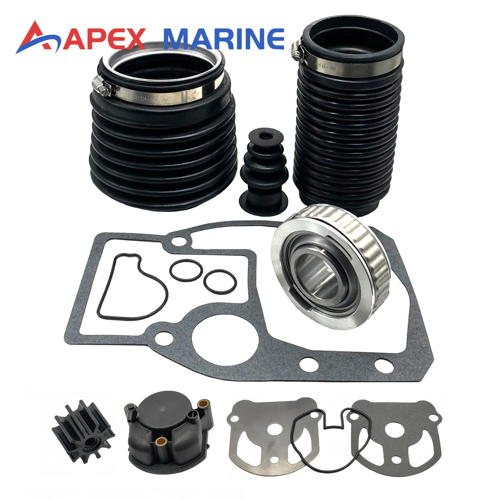 3854127 Transom Bellows Kit W/ Water Pump Repair Kit Fits for Volvo Penta OMC Cobra SX DP Series Engines 3850426 911826 984461