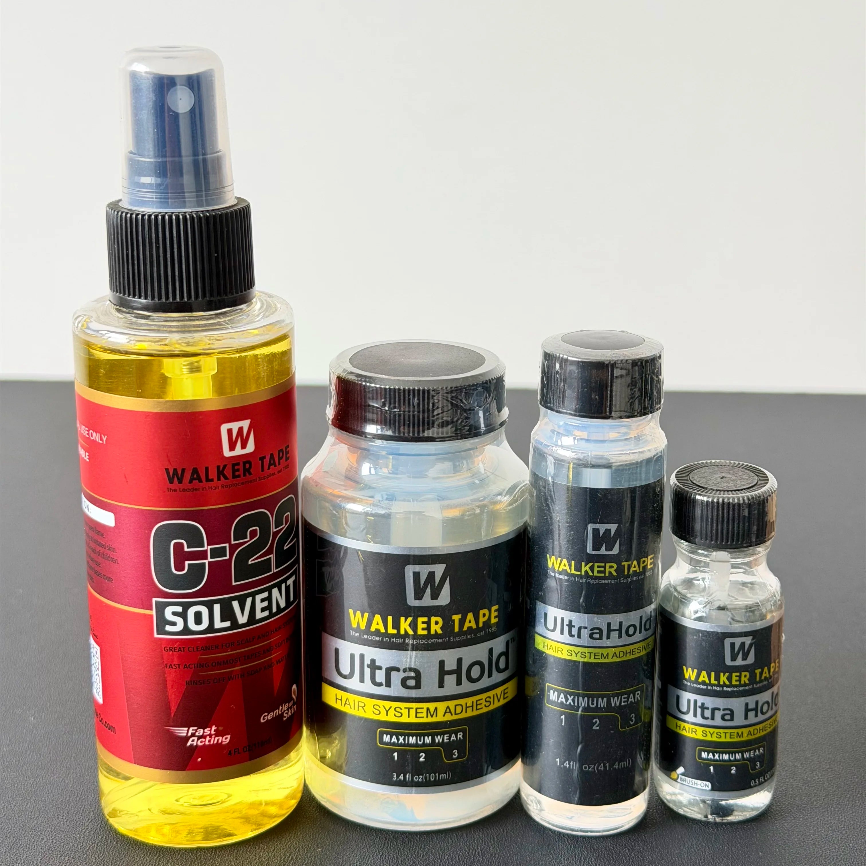 Walker Tape UltraHold Hair System Adhesive 1.4oz/41.4ml 、 0.5oz/15ml、  3.4oz/101ml Strong Hold Wig Glue for Toupee Hairpiece