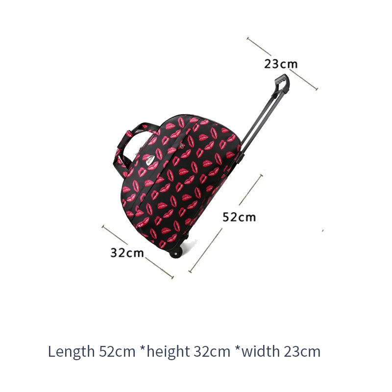 Travel Trolley Bag With Wheels Business Rolling Luggage Wheeled Bag Trolley Suitcase Waterproof Fashion Men Women Travel Bags