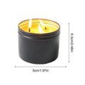 Long Burning Candles Camping Candle With Jar 36 Hours Long Burning 3-Wick Lamp for Home Outdoor Survival Fishing Camping Hiking