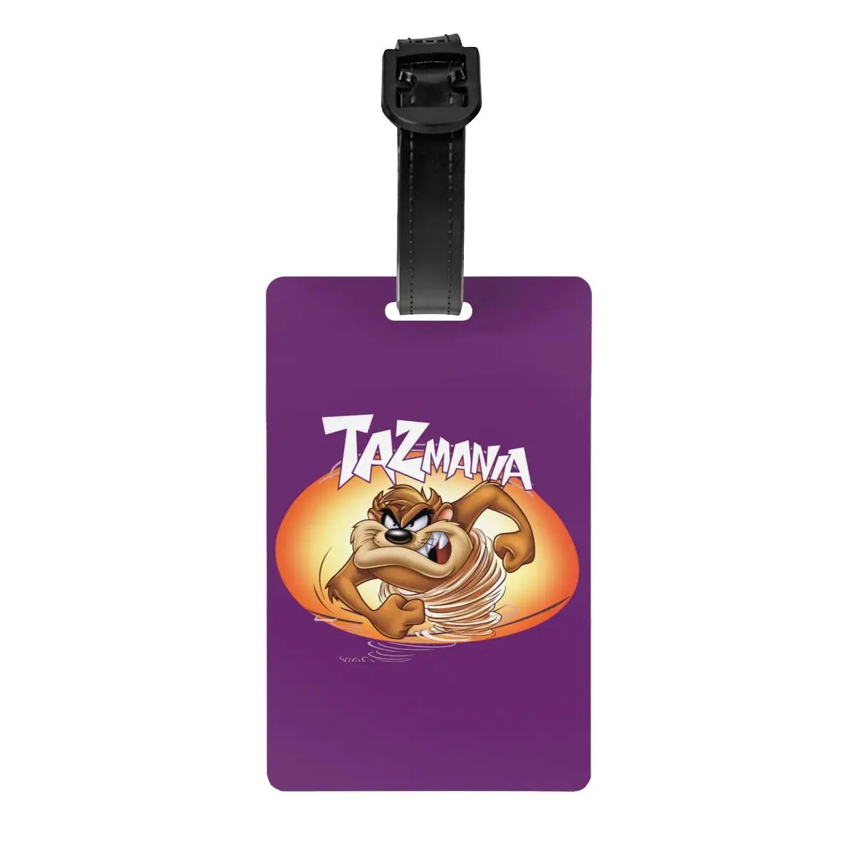Custom Cartoon Anime Taz Tasmanians Devils Luggage Tag Travel Bag Suitcase Privacy Cover ID Label