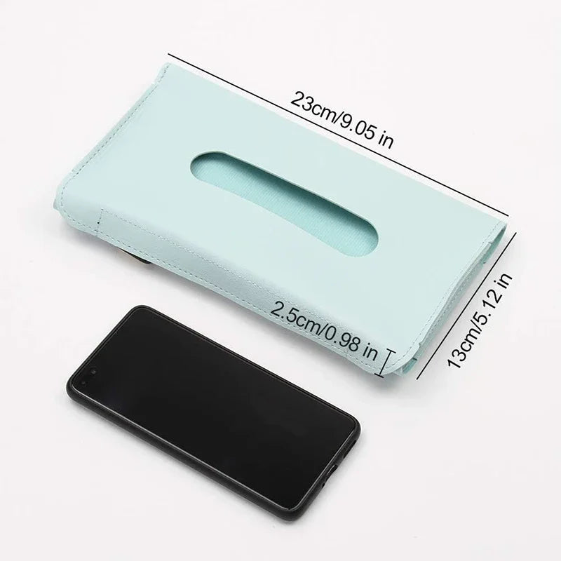 1Pc Car Tissue Boxes Universal Auto Sun Visor Dash-Mounted Board Armrest Tissue Mask Storage Box Holder Car Accessories Interior