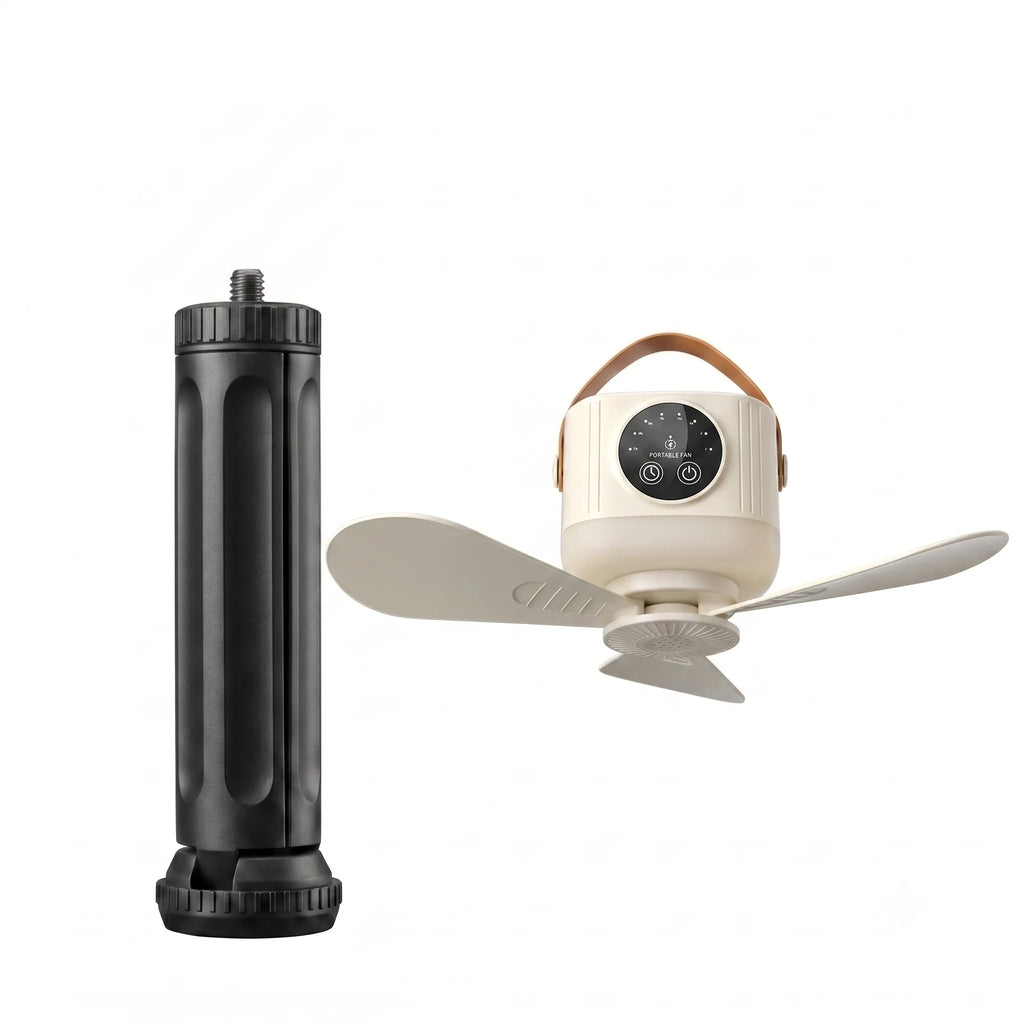 Portable Hanging Ceiling Fan with LED Light & Mosquito Repellent, Remote Control 12H Timing Mini Cooling Fan, Rechargeable Tent