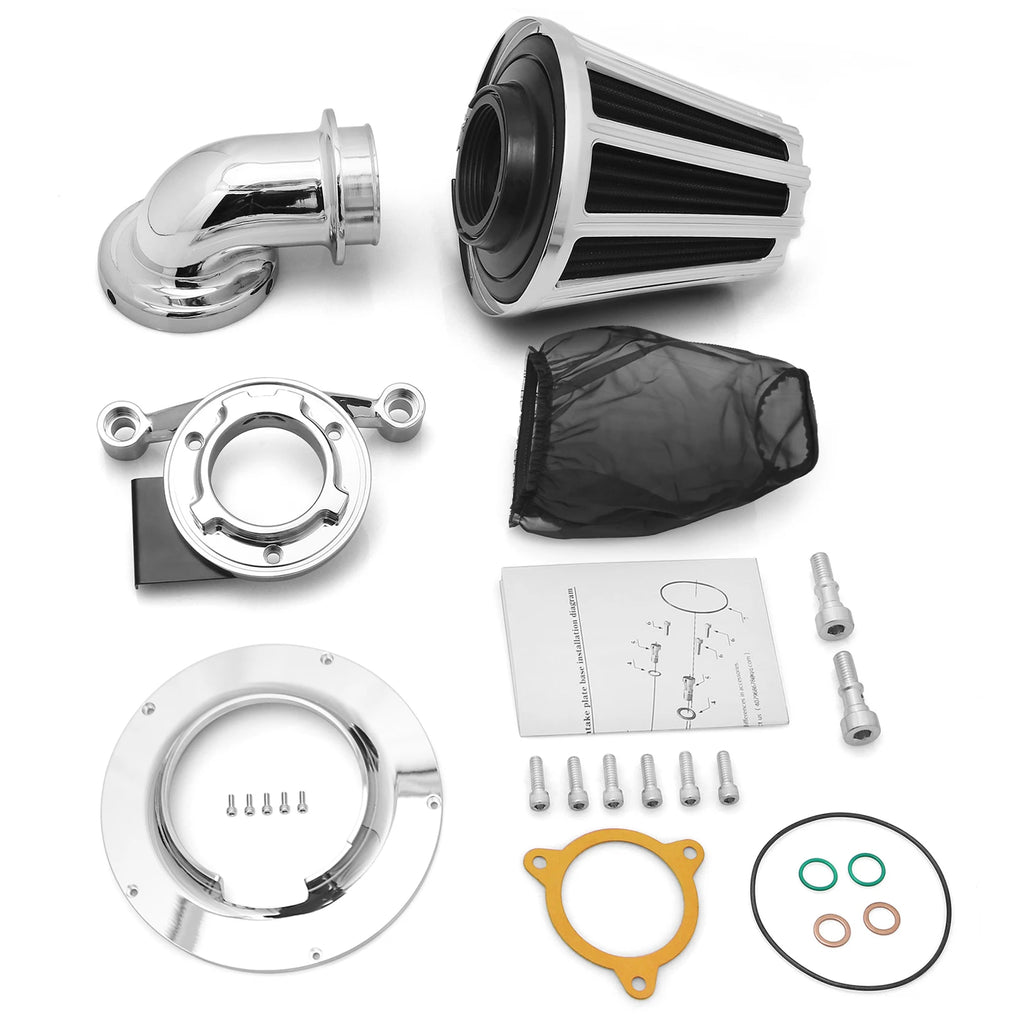 Big Sucker Cone Air Cleaner Filter for Harley Touring FLHX FLHR Electra Glide 2008-2016 Softail Fat Boy Breakout 2016-2017