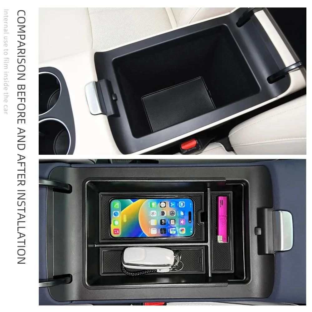 Car Armrest Storage Box for Xpeng G6 2023-2026 XPeng Organizer Central Console Storage Box Container Tray Interior Accessories