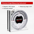 MS130 Angle & Slope Measuring Instrument Digital Angle Finder Magnetic Protractor for Industrial Pipe Alignment