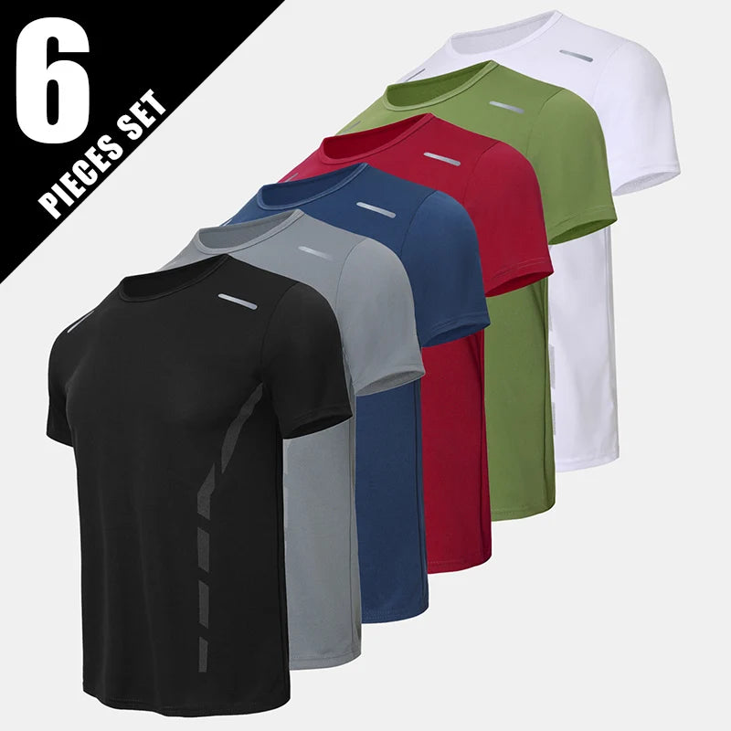 6/1-Piece Men's Short Sleeved Youth Printed Top For Spring And Autumn Sports Breathable And Comfortable Home Fashion T-shirt