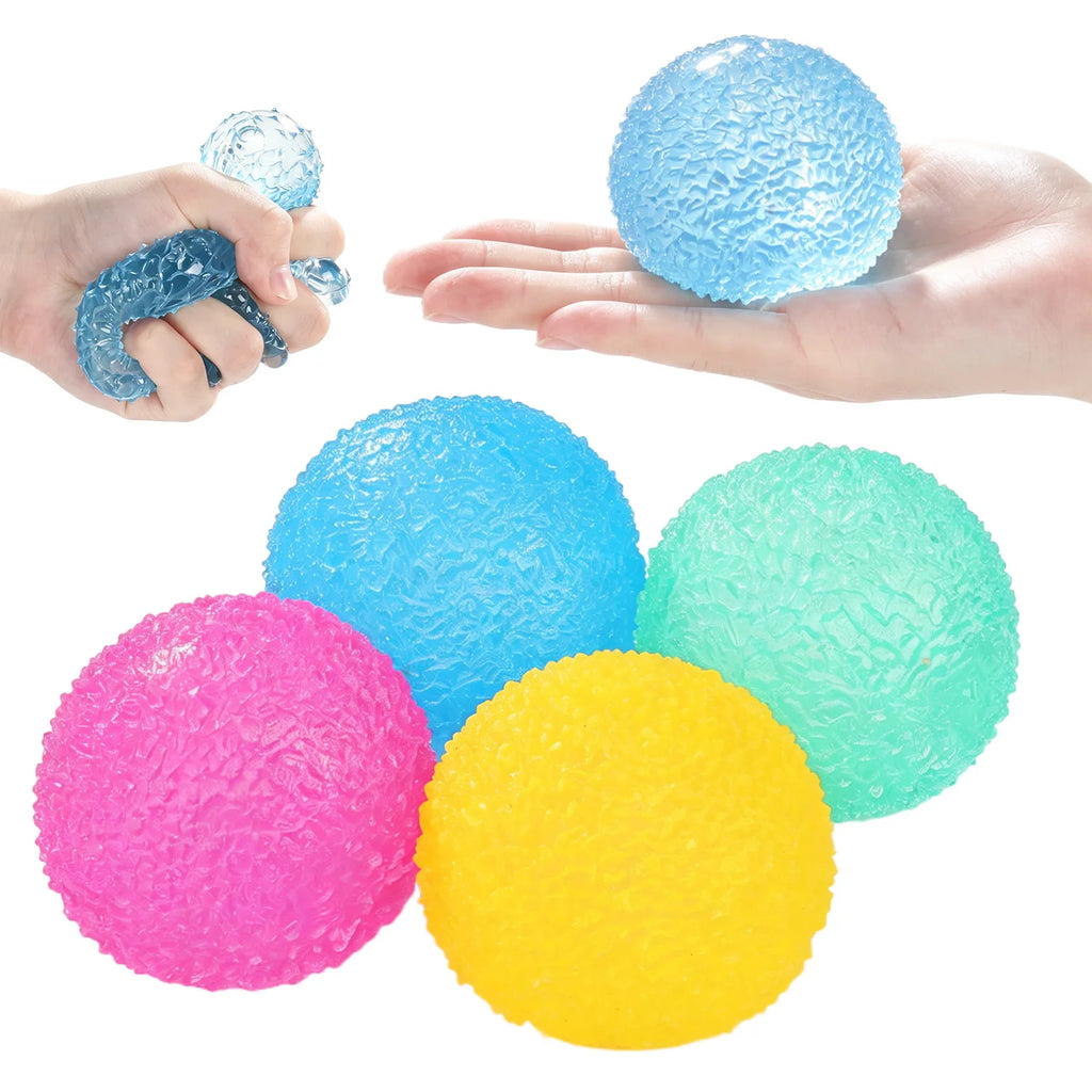 12pcs/Box TPR Maltose 4-Color Grass Ball Squishy Toy Set, Slow Rising Stress Relief Decompression Fidget Blind Box