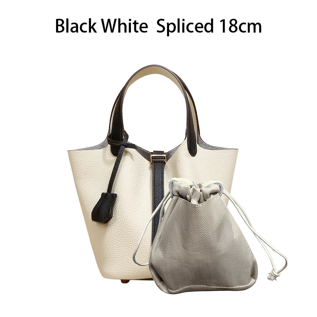 MENDY Women Bags Handbags Bucket Bag 18/22 Big Small Fashion Tote Bag Genuine Leather Luxury Quality Designers Lady Hand Bags