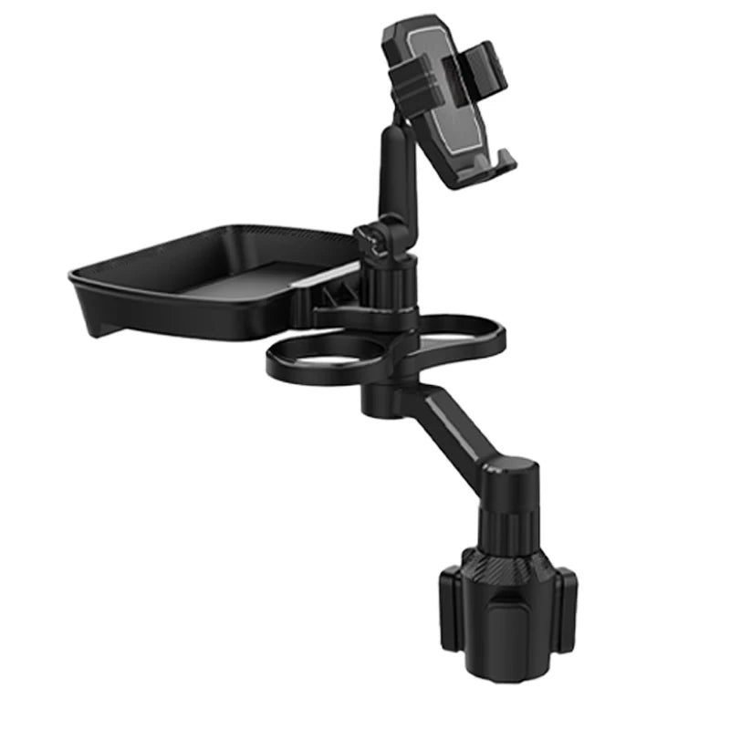 BLALION Car Dual Cup Holder Expander Adjustable for 360° Rotating Multifunctional Auto Seat Cup Holder Snack Tray Drink Holder