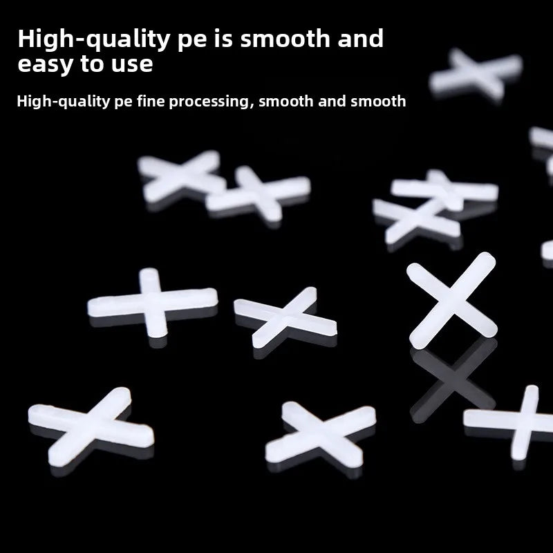 1Pack 2/3MM Ceramic Tiler Spacer Cross Plastic Tile Plumber Reuseable Leveling System Construction Tools