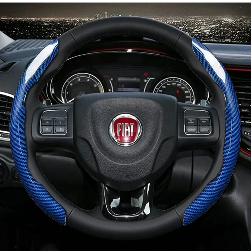 Suitable for Fiat Steering Wheel Cover  500 Grande Punto Evo Ducato Bravo Tipo Linea Albea Panda 124 Spider 500X 500L