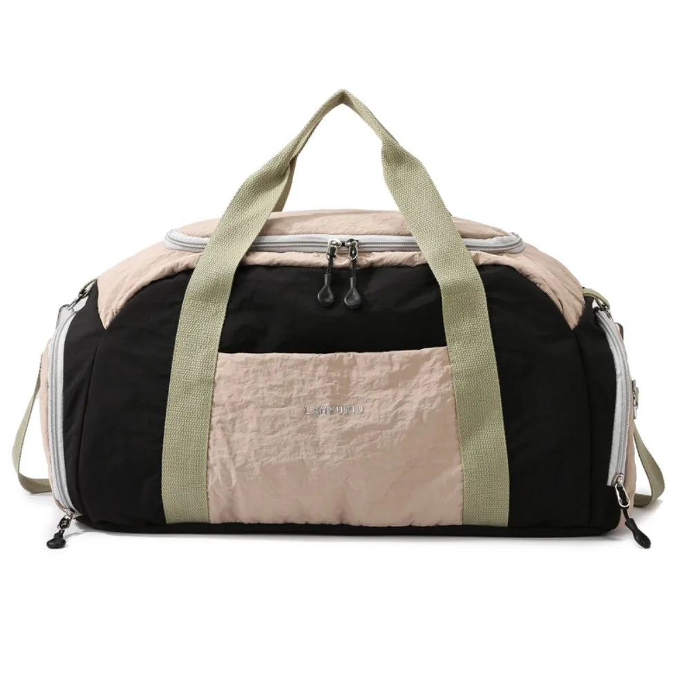 Yoga Gym Bag for Women Dry Wet Separation Large Capacity Sports Travel Duffle Bag Handbag Crossbody Bags