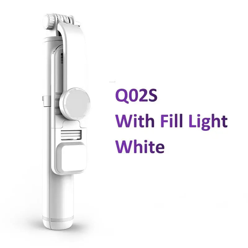 Portable Bluetooth Selfie Stick Tripod With LED Light Adjust Brightness Bluetooth Remote Foldable Tripod For Video Live Holder