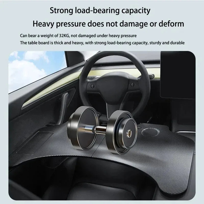 For Tesla Model 3/Y/YL Juniper Highland 2019-2026 Car Steering Wheel Laptop Tray Food Desk Portable Office Table Car Accessories